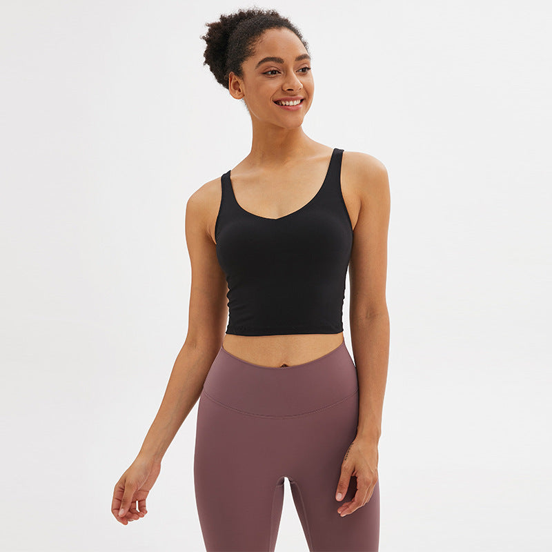 Can Wear Underwear Sports Tops Women'S Yoga Clothes