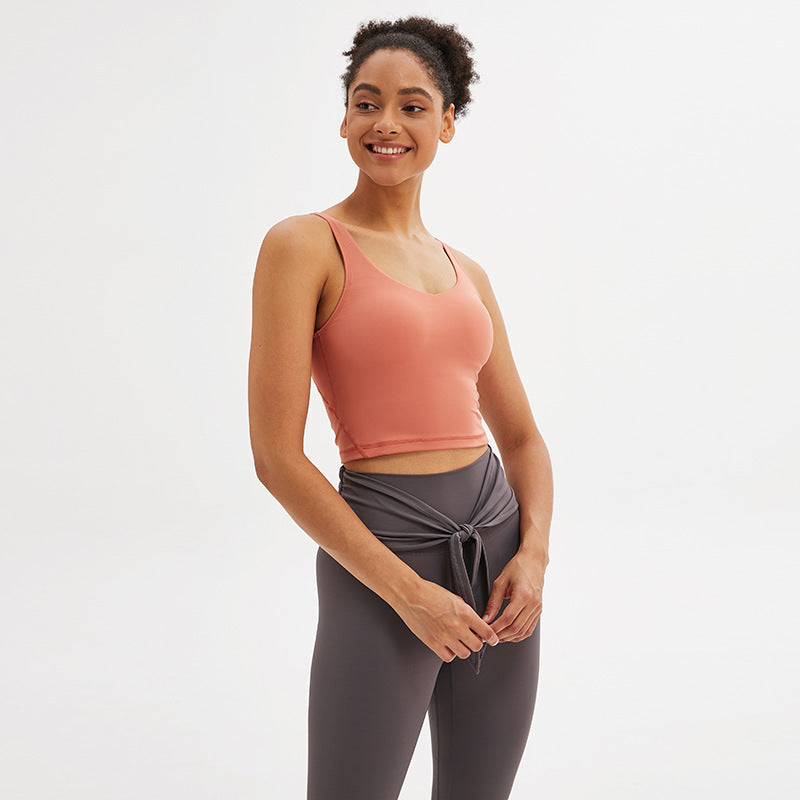 Can Wear Underwear Sports Tops Women'S Yoga Clothes