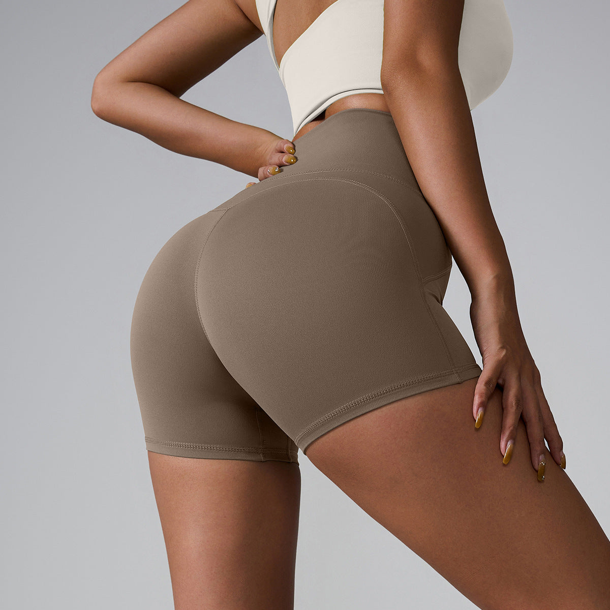 Three-point Yoga Shorts Seamless High Waist