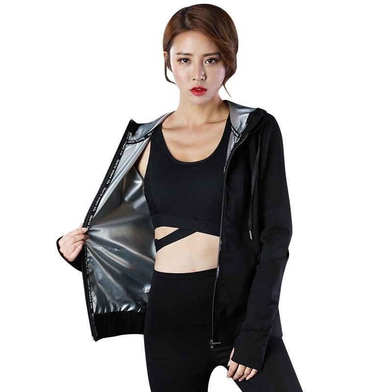 Long-sleeved hooded yoga wear