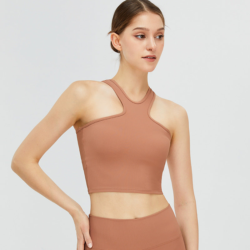 Women's Yoga Vest Halter Beautiful Back Tank-top