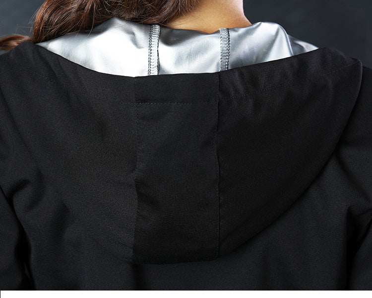 Long-sleeved hooded yoga wear