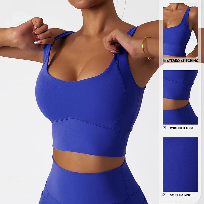 Comfort Skin Friendly Sports Bra With Chest Pad Tank