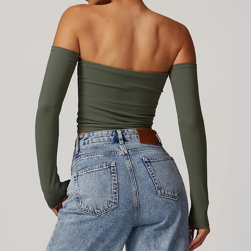 Soft Quick Dry Yoga Gym Crop Top