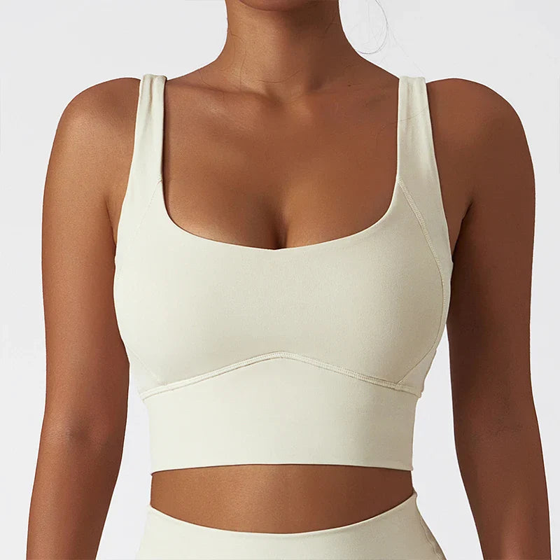 Comfort Skin Friendly Sports Bra With Chest Pad Tank