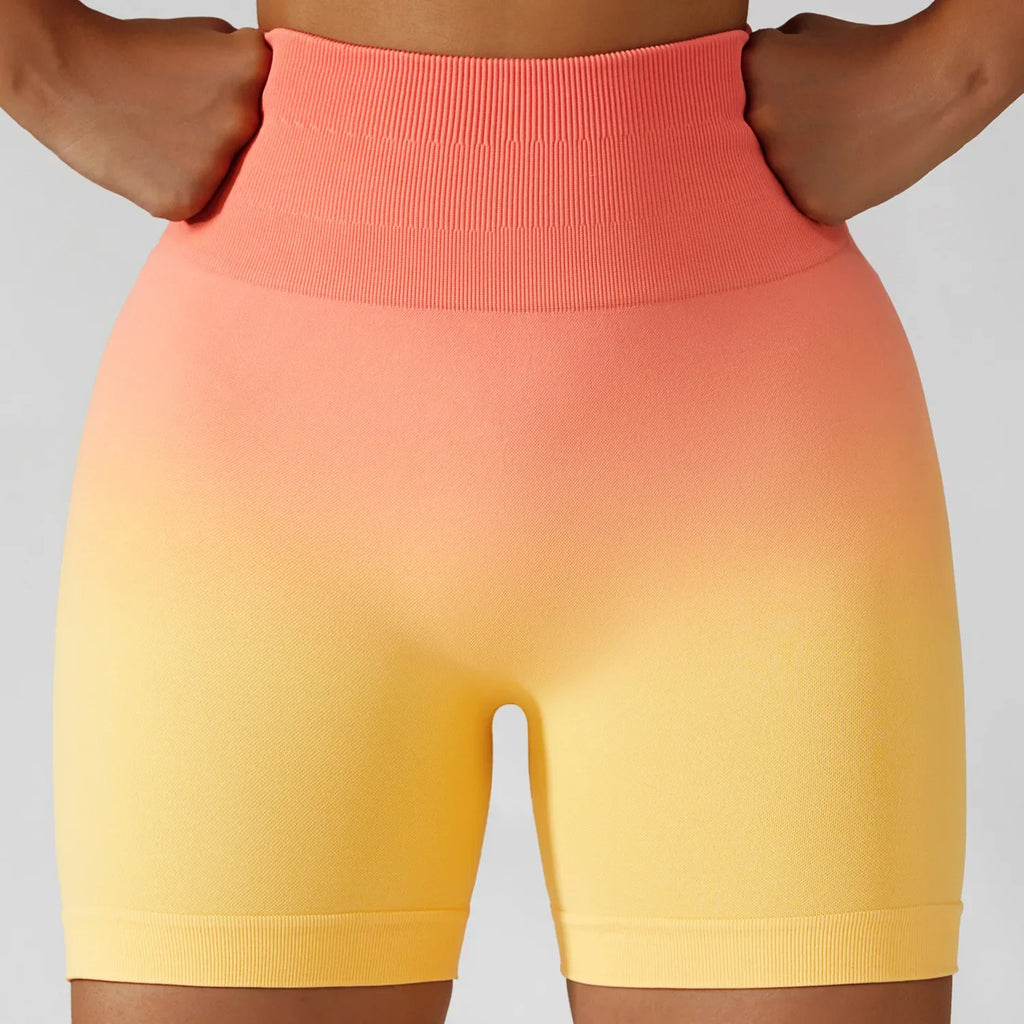 Summer Seamless High Waist Yoga Shorts