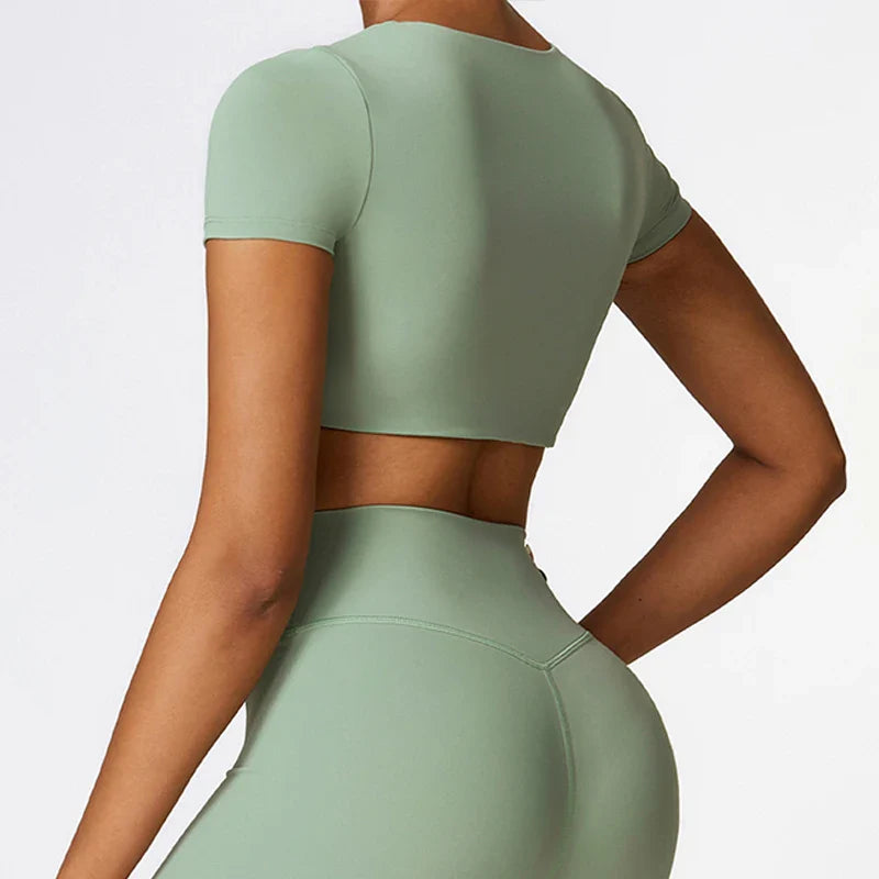 Female Fitness Yoga Crop Tops