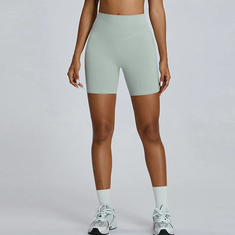 Woman Yoga High Waist Gym Shorts