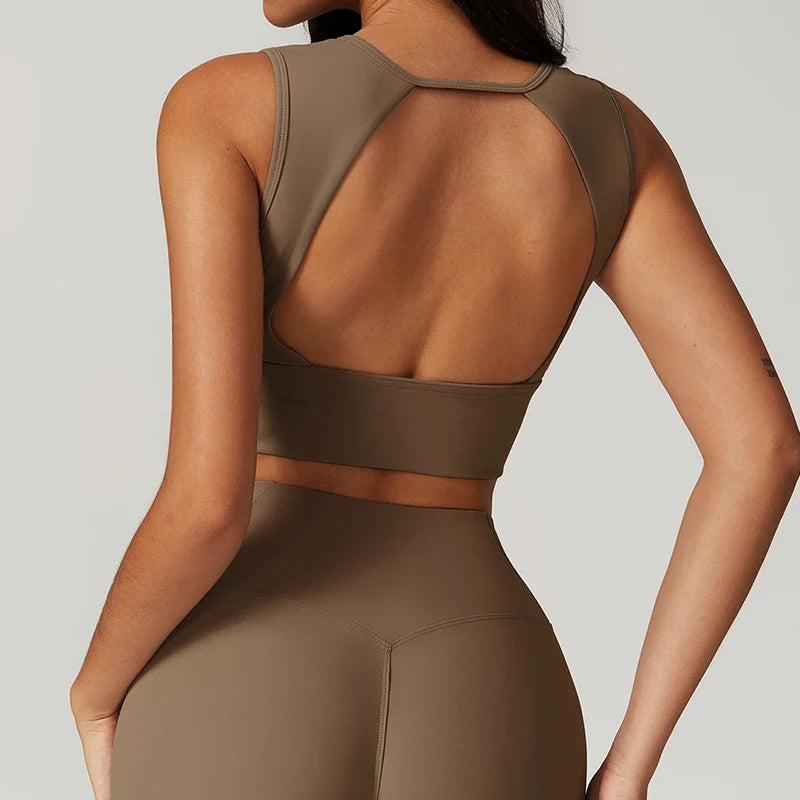 Backless Vest Woman Push Up Yoga Clothing