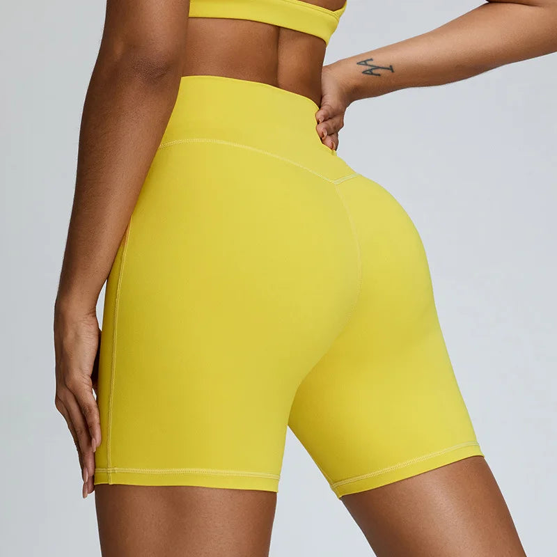 Woman Yoga High Waist Gym Shorts