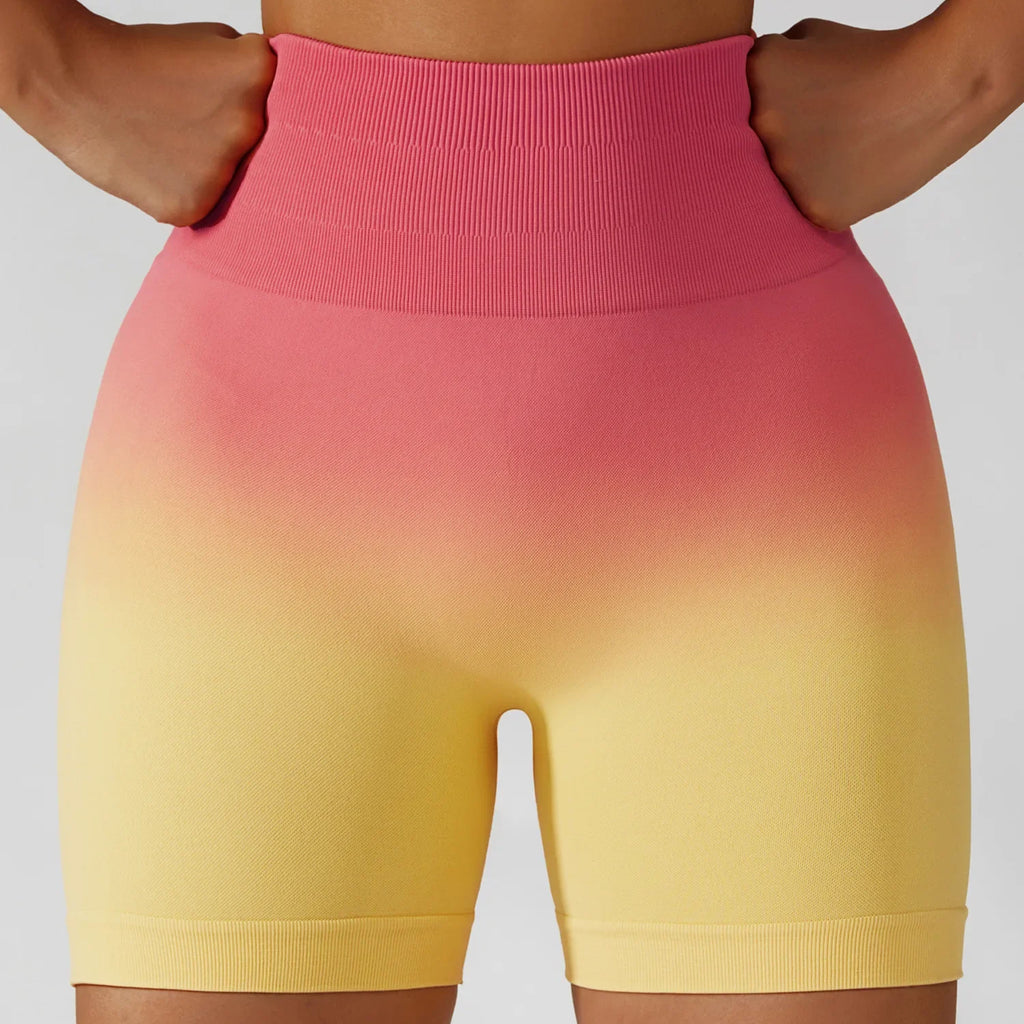 Summer Seamless High Waist Yoga Shorts