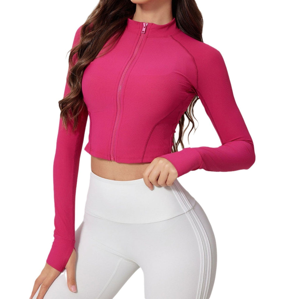 Yoga Clothes Women's Zipper Nude Feel