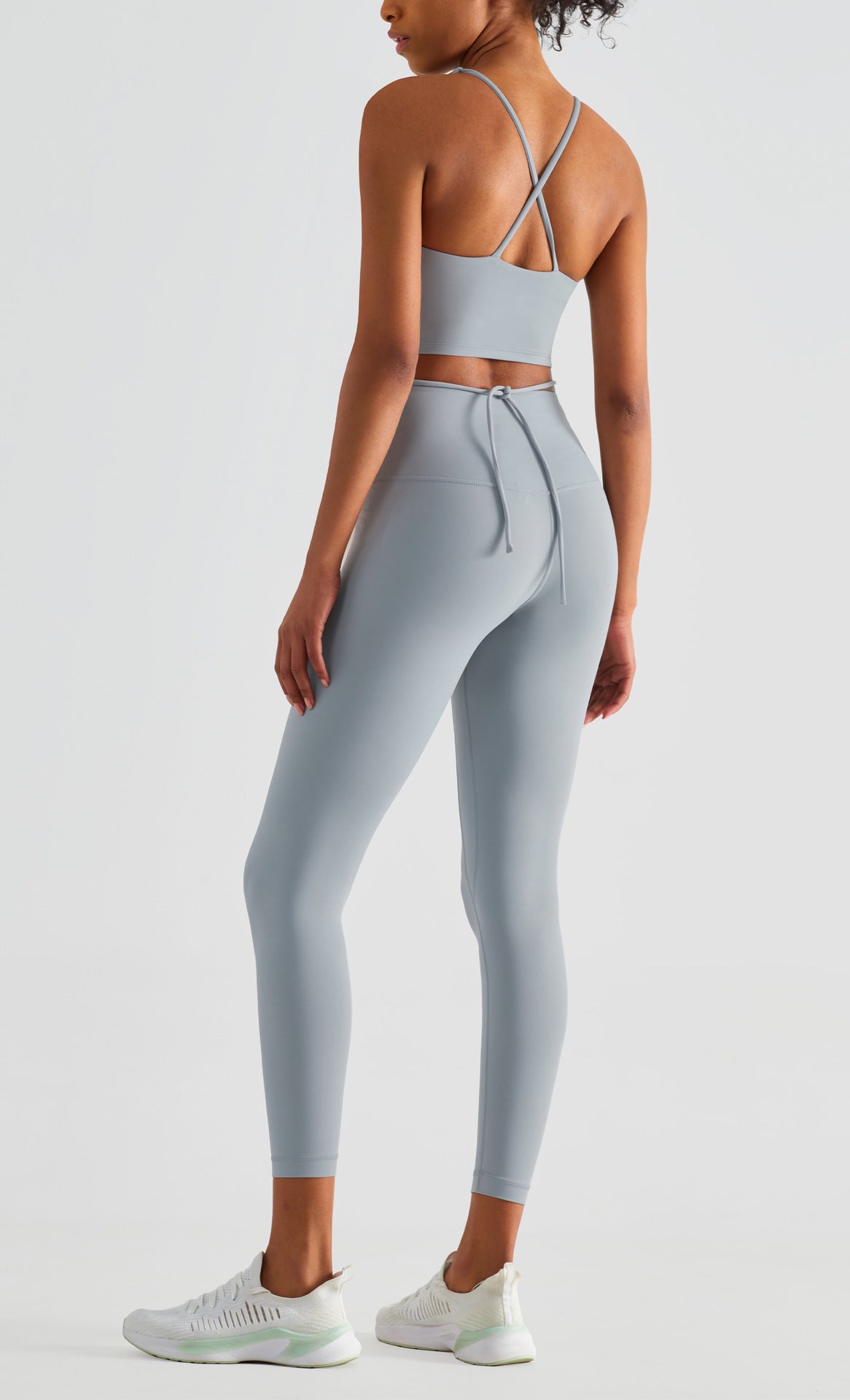 Extended Hem Tie Sports Yoga Tank Top